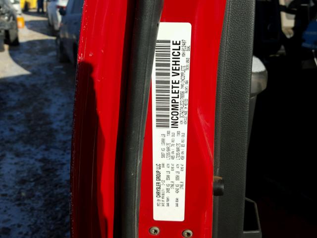 3C7WDTAL2CG178956 - 2012 DODGE RAM 3500 S RED photo 10