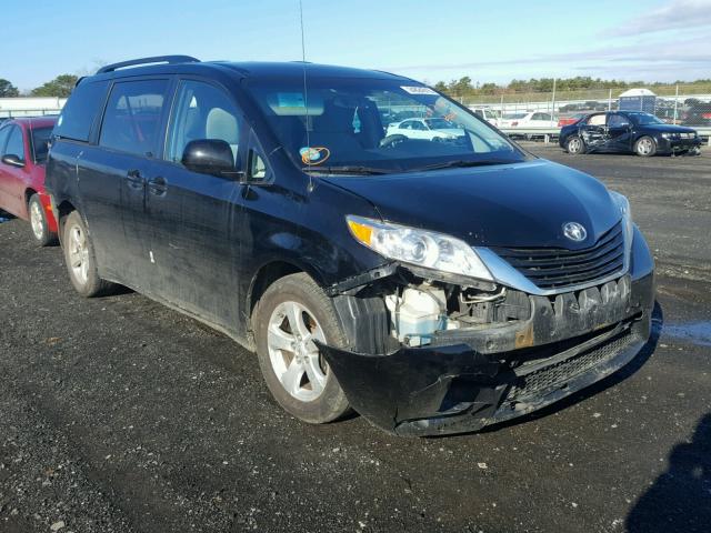 5TDKK3DC5DS368489 - 2013 TOYOTA SIENNA LE BLACK photo 1