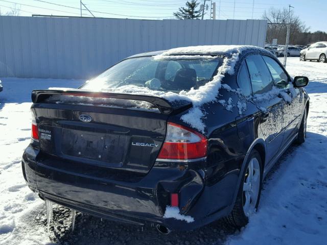 4S3BL616587202647 - 2008 SUBARU LEGACY 2.5 BLACK photo 4