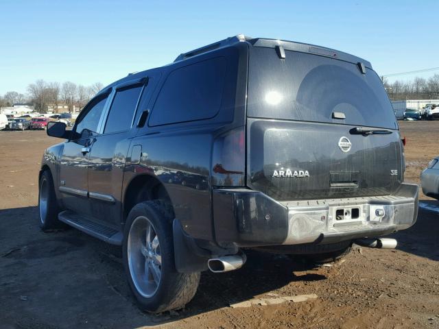 5N1AA08B66N726833 - 2006 NISSAN ARMADA SE BLACK photo 3