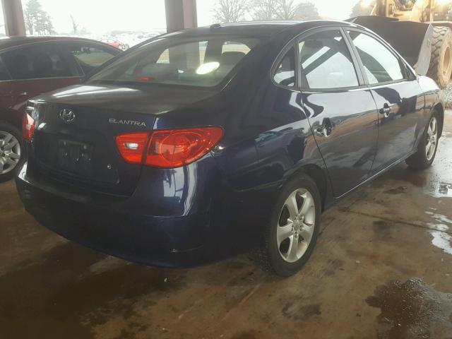 KMHDU46D79U630218 - 2009 HYUNDAI ELANTRA GL PURPLE photo 4