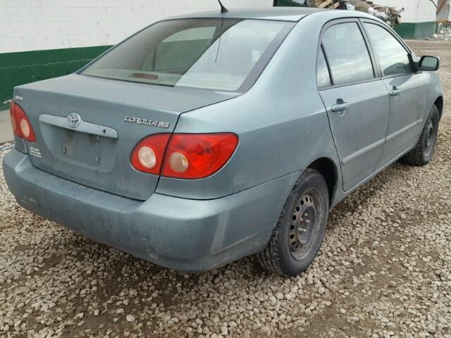 2T1BR32E16C658756 - 2006 TOYOTA COROLLA CE TEAL photo 4