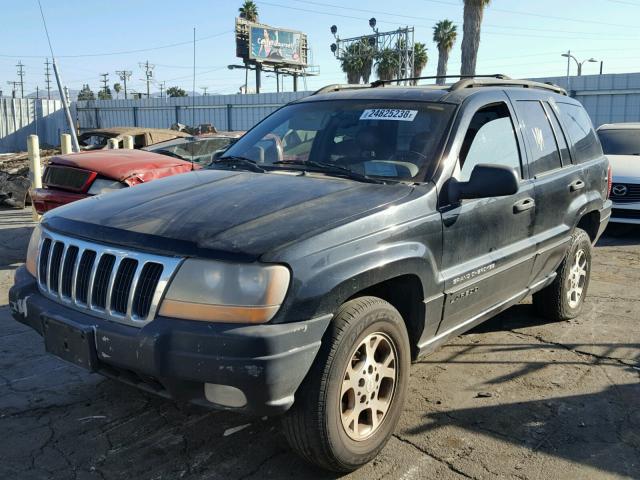 1J4G248N6YC369112 - 2000 JEEP GRAND CHER BLACK photo 2