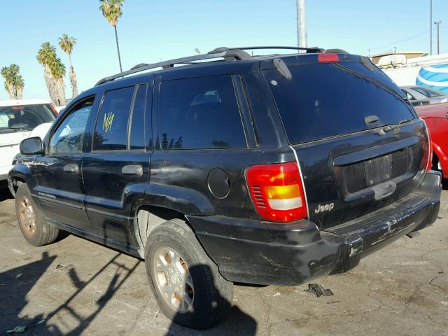 1J4G248N6YC369112 - 2000 JEEP GRAND CHER BLACK photo 3