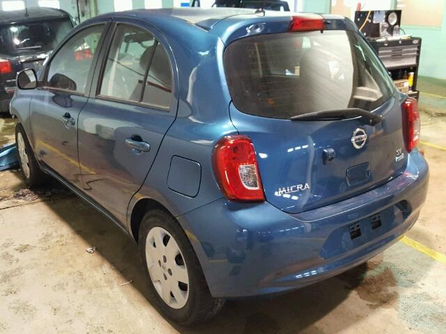 3N1CK3CP4FL267514 - 2015 NISSAN MICRA BLUE photo 3