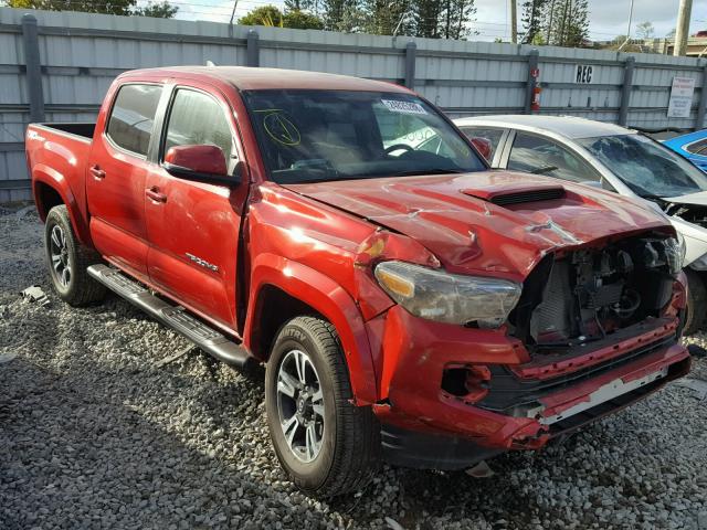 5TFAZ5CNXHX026428 - 2017 TOYOTA TACOMA DOU RED photo 1