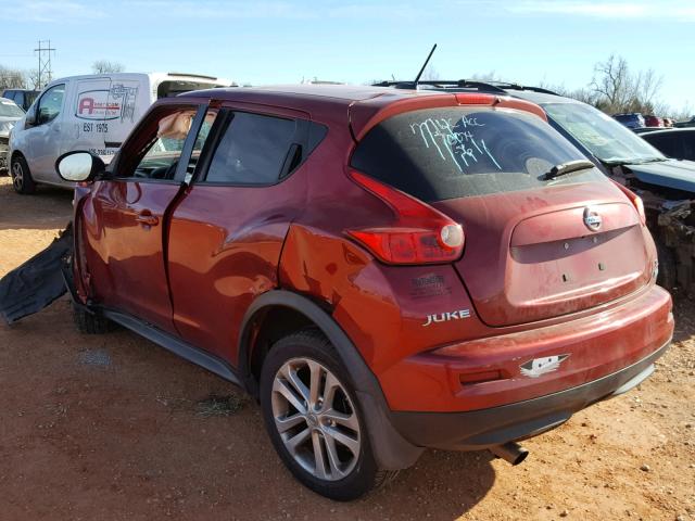 JN8AF5MR4DT215060 - 2013 NISSAN JUKE S RED photo 3