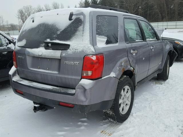 4F2CZ96118KM03931 - 2008 MAZDA TRIBUTE S SILVER photo 4