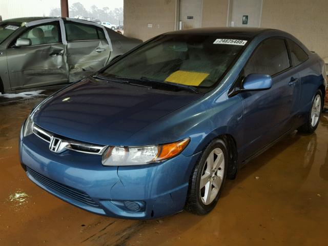 2HGFG12687H538756 - 2007 HONDA CIVIC LX BLUE photo 2