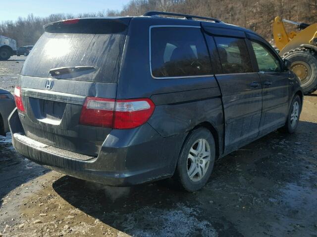 5FNRL38776B008575 - 2006 HONDA ODYSSEY EX GREEN photo 4