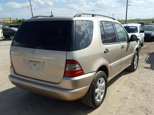 4JGAB72EX1A243953 - 2001 MERCEDES-BENZ ML 430 金色 照片 4