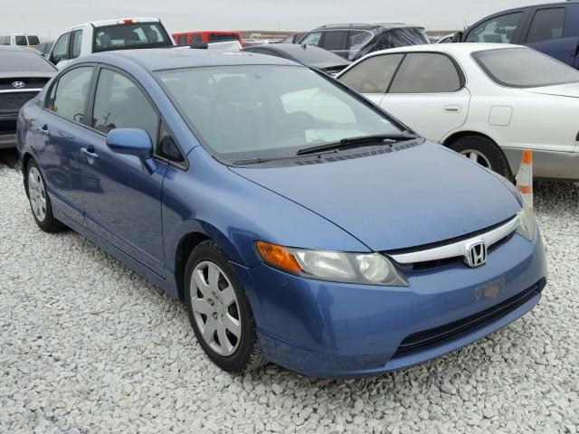 1HGFA16597L034089 - 2007 HONDA CIVIC LX BLUE photo 1