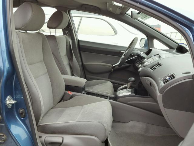 1HGFA16597L034089 - 2007 HONDA CIVIC LX BLUE photo 5