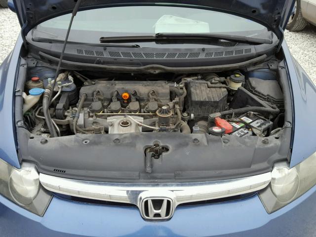 1HGFA16597L034089 - 2007 HONDA CIVIC LX BLUE photo 7