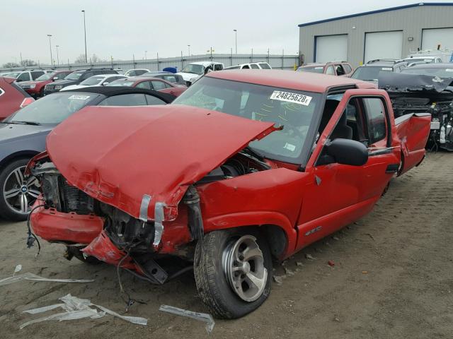 1GCCS19W4Y8225149 - 2000 CHEVROLET S TRUCK S1 RED photo 2