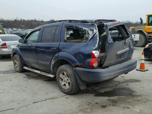 1D4HB48246F112593 - 2006 DODGE DURANGO SL BLUE photo 3