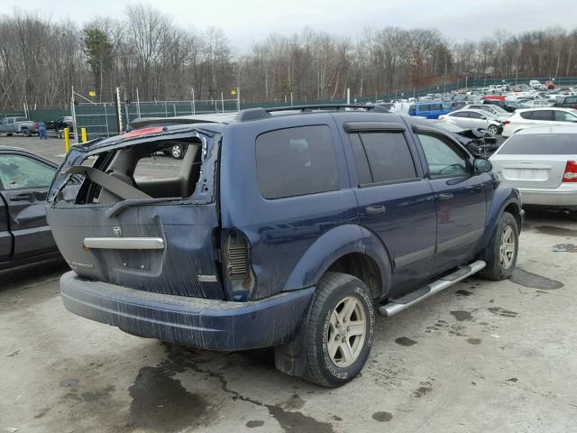 1D4HB48246F112593 - 2006 DODGE DURANGO SL BLUE photo 4