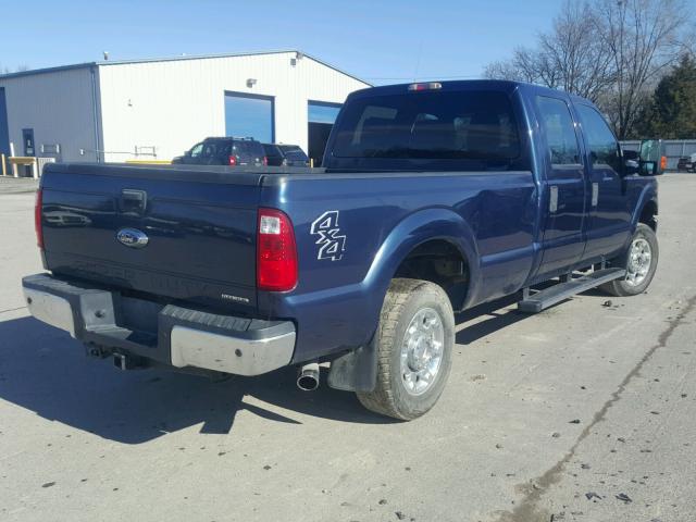 1FT7W2B6XDEB27888 - 2013 FORD F250 SUPER BLUE photo 4