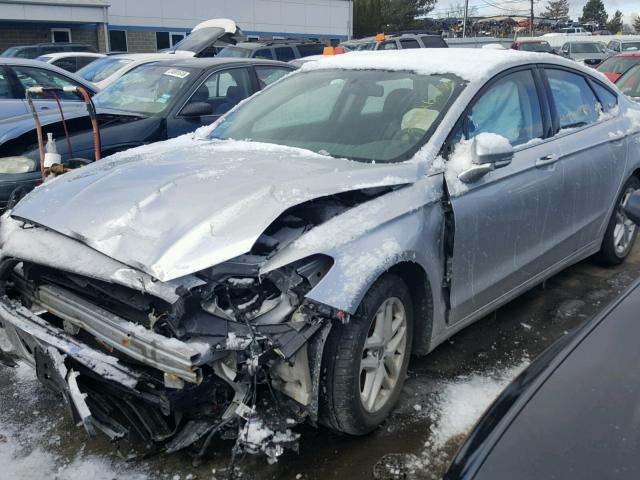 3FA6P0H70ER137802 - 2014 FORD FUSION SE SILVER photo 2