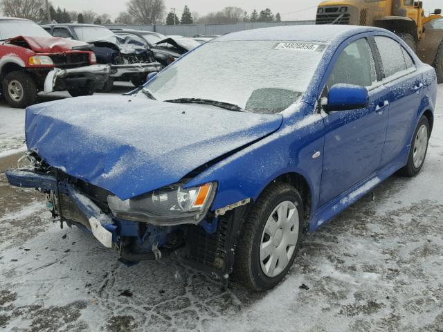 JA32U2FU7BU010697 - 2011 MITSUBISHI LANCER ES/ BLUE photo 2