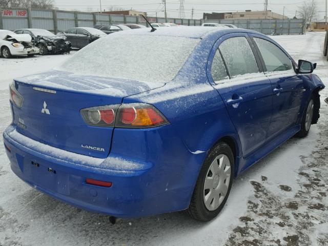 JA32U2FU7BU010697 - 2011 MITSUBISHI LANCER ES/ BLUE photo 4