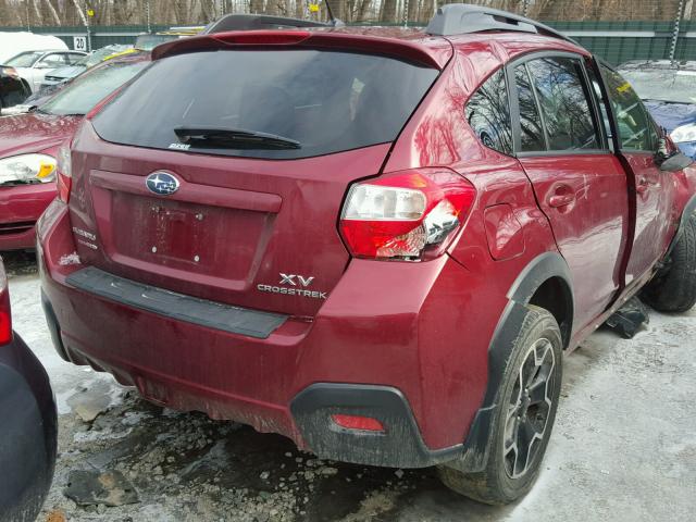 JF2GPACC4E8327436 - 2014 SUBARU XV CROSSTR RED photo 4