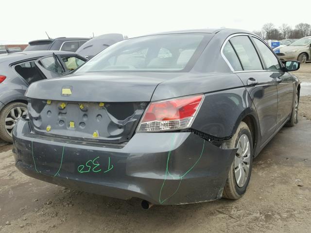 1HGCP26339A002727 - 2009 HONDA ACCORD LX CHARCOAL photo 4