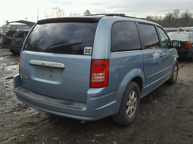 2A8HR54P28R114928 - 2008 CHRYSLER TOWN & COU BLUE photo 4