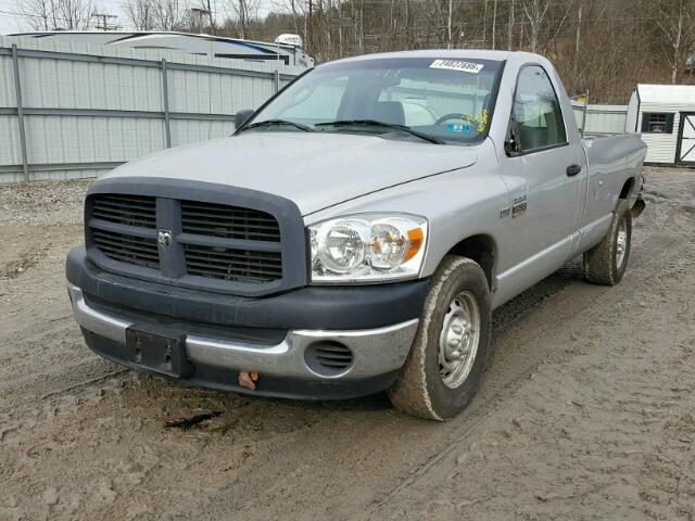 3D7KR26D97G773341 - 2007 DODGE RAM 2500 S SILVER photo 2