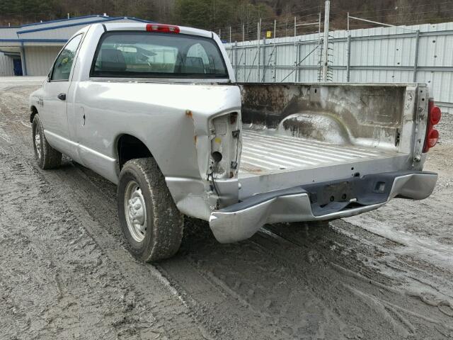 3D7KR26D97G773341 - 2007 DODGE RAM 2500 S SILVER photo 9