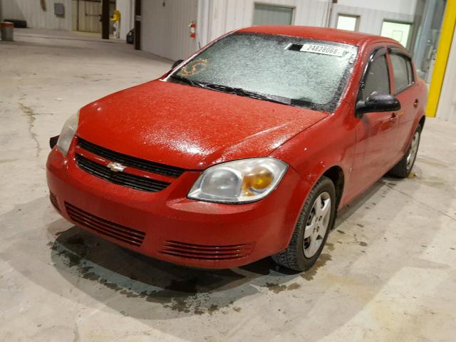 1G1AK55FX77231765 - 2007 CHEVROLET COBALT LS RED photo 2