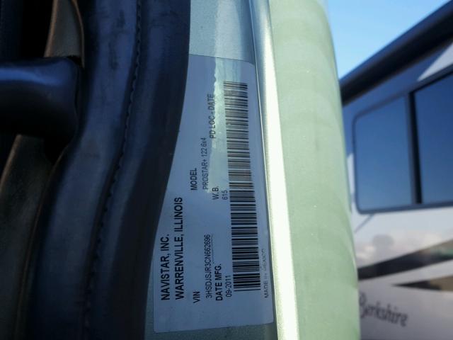 3HSDJSJR3CN662696 - 2012 INTERNATIONAL PROSTAR GREEN photo 10