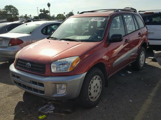 JTEGH20V430111665 - 2003 TOYOTA RAV4 RED photo 2