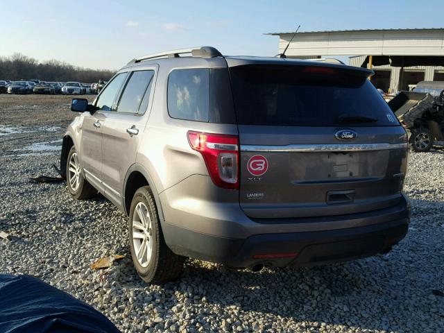 1FM5K7D84DGC77526 - 2013 FORD EXPLORER X GRAY photo 3