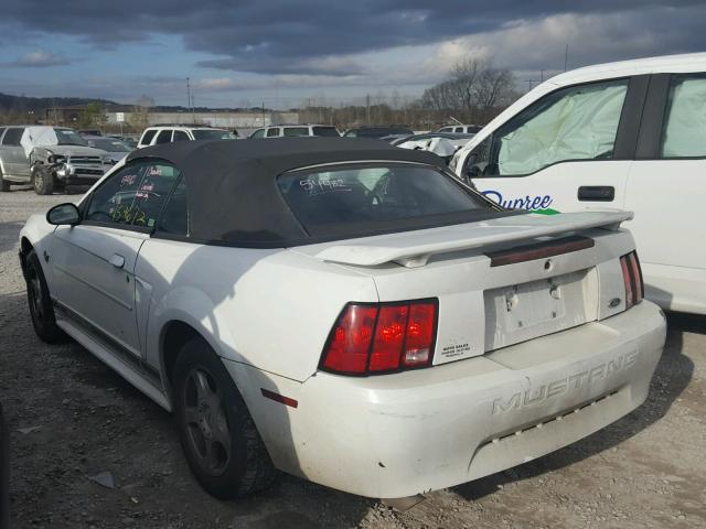 1FAFP44604F200767 - 2004 FORD MUSTANG WHITE photo 3