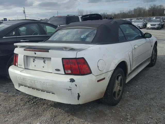 1FAFP44604F200767 - 2004 FORD MUSTANG WHITE photo 4