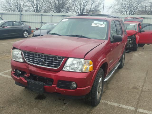 1FMDU75W05UB04768 - 2005 FORD EXPLORER L RED photo 2