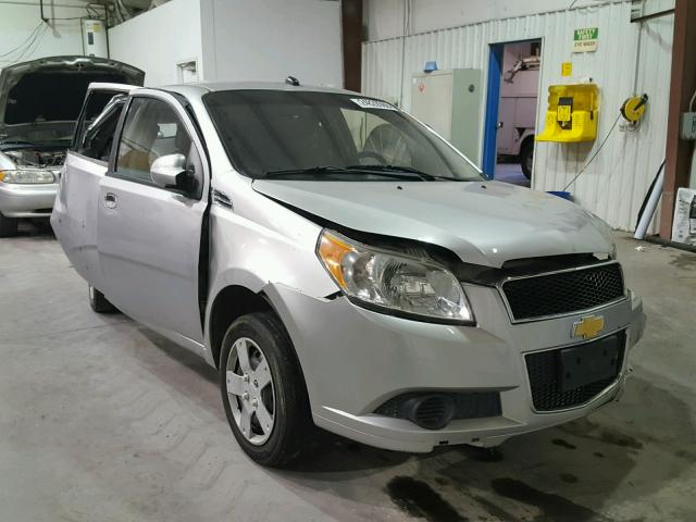 KL1TD66E99B392489 - 2009 CHEVROLET AVEO LS SILVER photo 1