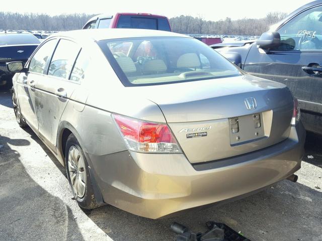 JHMCP26308C076560 - 2008 HONDA ACCORD LX TAN photo 3