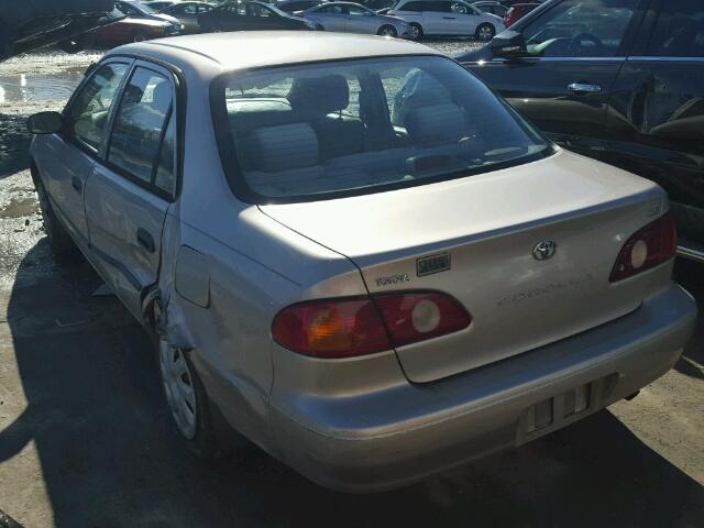 1NXBR12E52Z580981 - 2002 TOYOTA COROLLA CE BEIGE photo 3