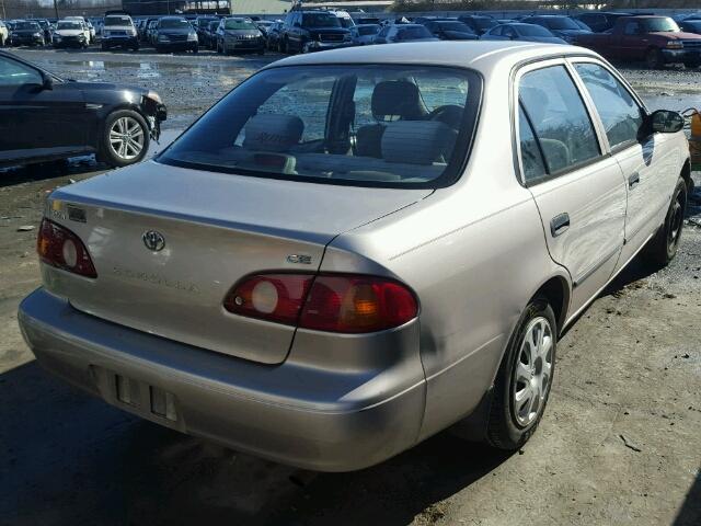 1NXBR12E52Z580981 - 2002 TOYOTA COROLLA CE BEIGE photo 4