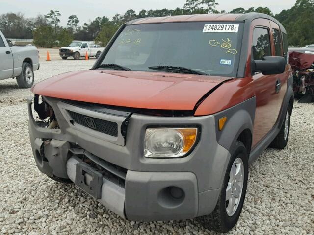 5J6YH28655L018588 - 2005 HONDA ELEMENT EX ORANGE photo 2