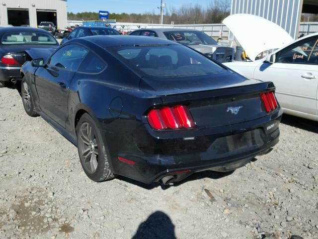 1FA6P8TH1G5326236 - 2016 FORD MUSTANG BLACK photo 3