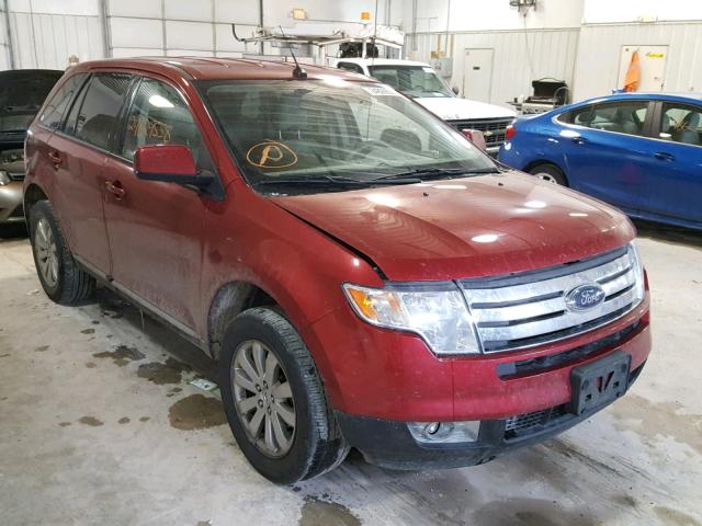 2FMDK38C87BB62586 - 2007 FORD EDGE SEL BURGUNDY photo 1