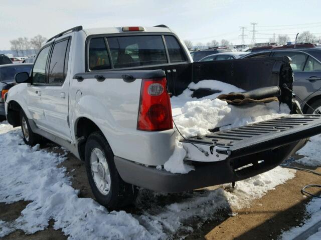 1FMZU77E41UA52758 - 2001 FORD EXPLORER S WHITE photo 3