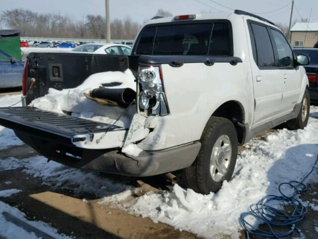 1FMZU77E41UA52758 - 2001 FORD EXPLORER S WHITE photo 4