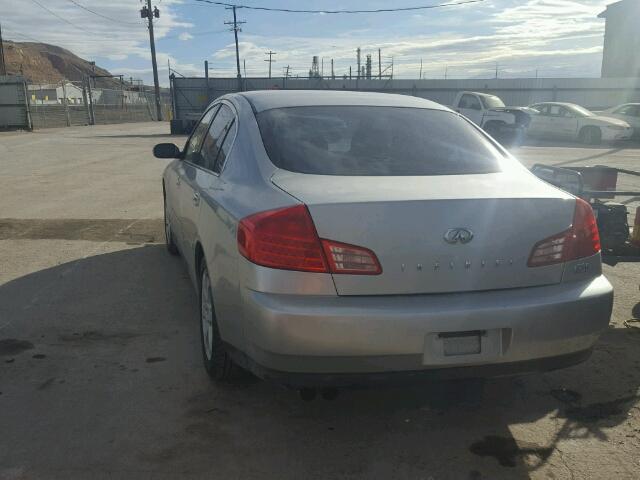 JNKCV51E43M323744 - 2003 INFINITI G35 SILVER photo 3