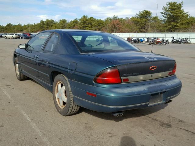 2G1WX12X3V9223225 - 1997 CHEVROLET MONTE CARL მწვანე ფოტო 3
