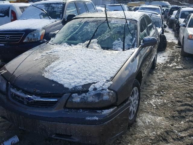 2G1WF55E529218060 - 2002 CHEVROLET IMPALA GRAY photo 2