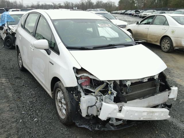 JTDZN3EU8C3142458 - 2012 TOYOTA PRIUS V WHITE photo 1